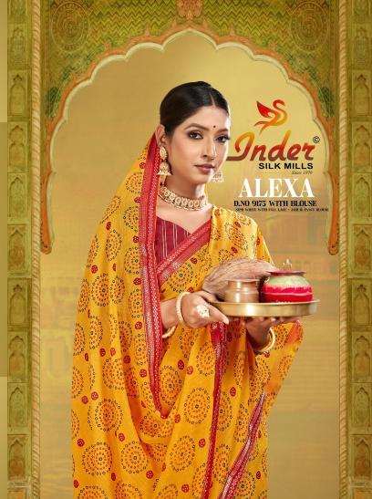 INDER SILK MILLS ALEXA 9173 Designer sarees wholesale