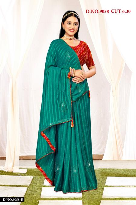 INDER SILK MILLS JYOTIKA 9058 Surat saree wholesale catalog with price