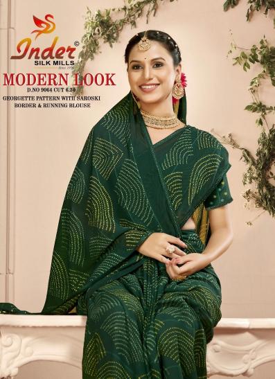 INDER SILK MILLS MODERN LOOK 9064 Surat wholesale saree supplier