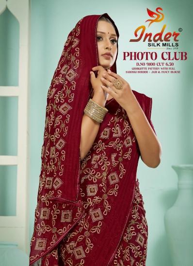 INDER SILK MILLS PHOTO CLUB 9100 Bulk saree purchase