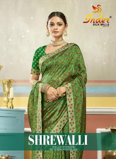 INDER SILK MILLS SHREEWALI 6226 Saree suppliers in Ahmedabad