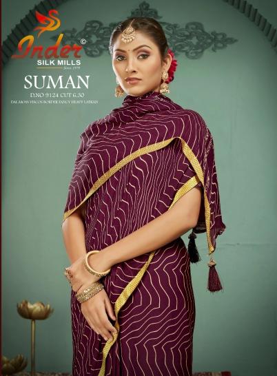 INDER SILK MILLS SUMAN 9124 Surat saree manufacturers