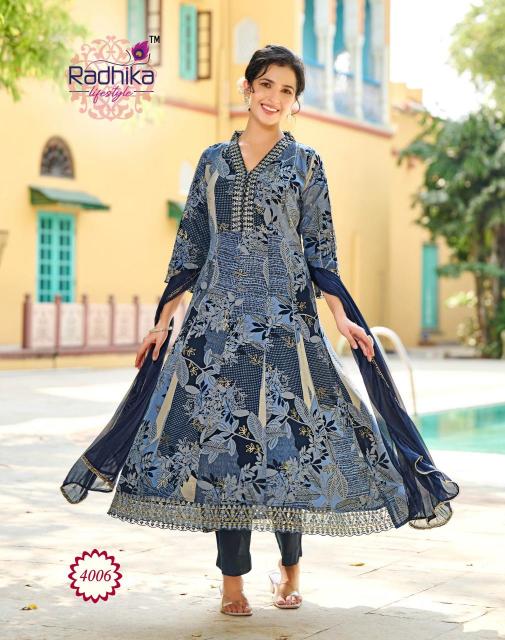 RADHIKA lifestyle ANARKALI Vol 4 surat kurti wholesale market online shopping