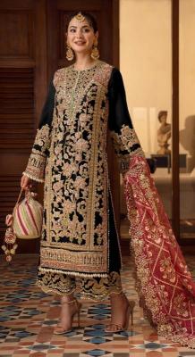 Ramsha R 1151 Cream And Black  Designer salwar kameez wholesale