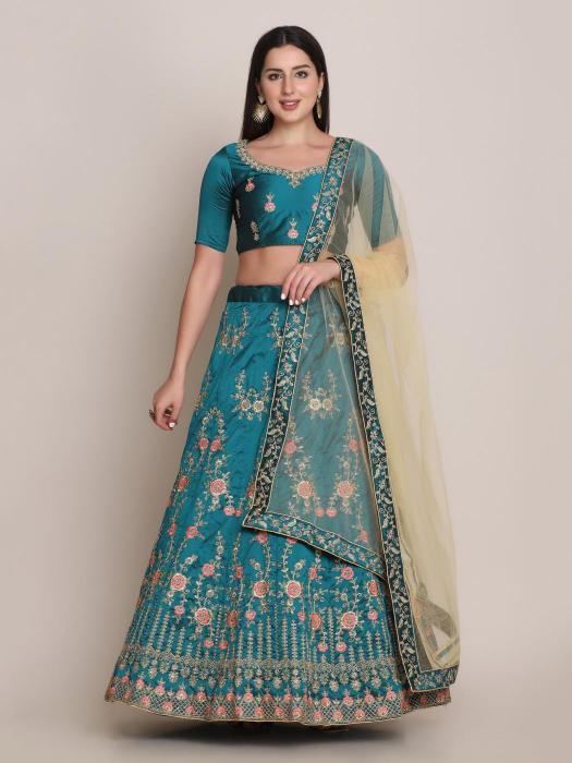 Sabella Jf 1533 Taffeta Silk Designer Lehenga Choli Kolkata textile market