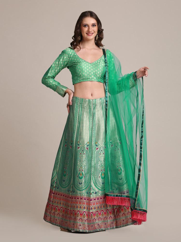 Sabella Jf 1536 Jacquard Silk Designer Affordable Lehenga Choli in Kolkata