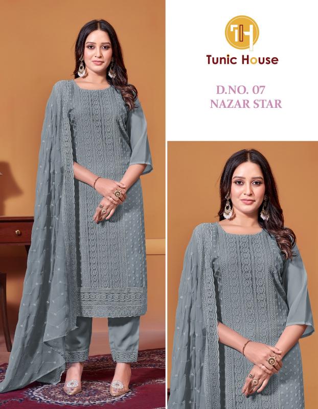 TUNIC HOUSE NAZAR STAR Gray Kurti dealers in Ahmedabad