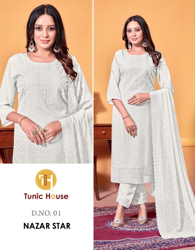 TUNIC HOUSE NAZAR STAR White Kurti wholesale suppliers in Surat