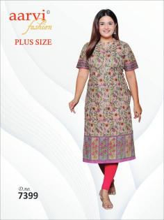 Aarvi Plus Size Vol-4 Wholesale Kurti catalog