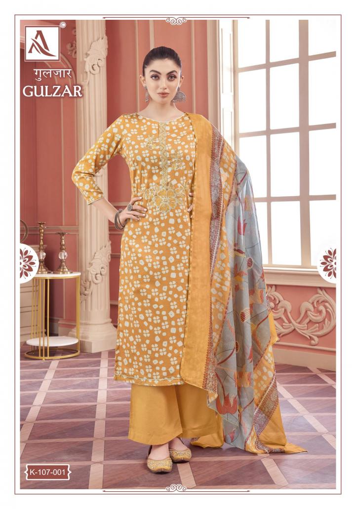 Alok Gulzar Wholesale dress materials online