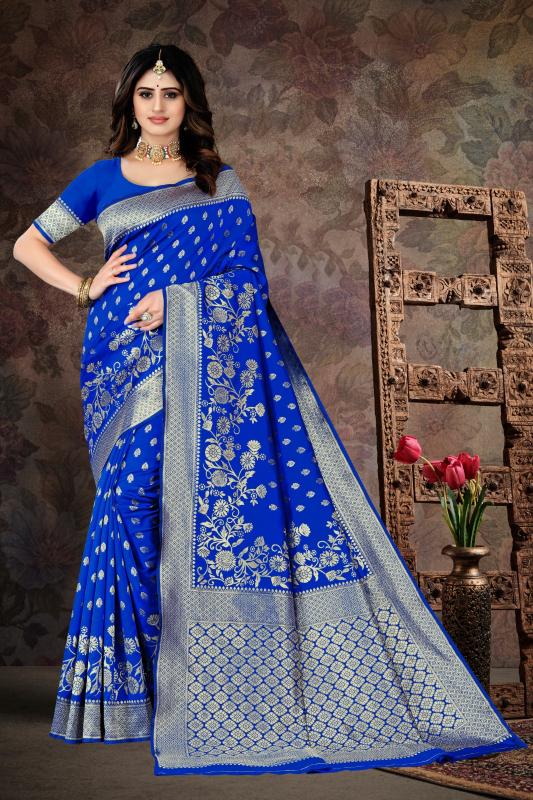 Artriddhs Blue 1 banarasi silk Wholesale saree suppliers in Kolkata