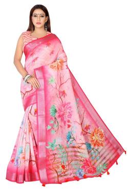 Artriddhs Linen Flowery 01 surat saree wholesale market