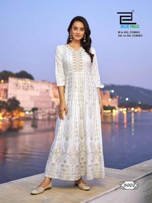 Blue Hills White House Vol 1 kurti wholesale market in rajkot