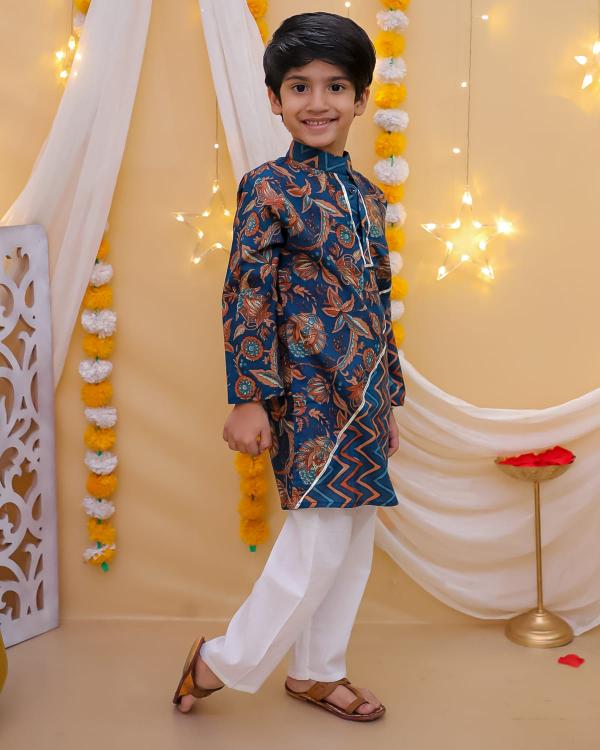 New Boys article pure cotton kurti with dhoti wholesale