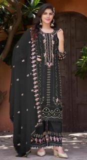 Ramsha R 1179 Cream And Black Salwar Kameez wholesale market