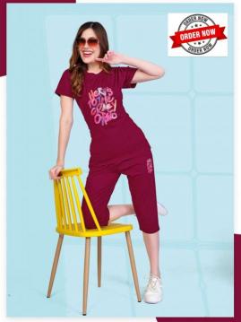 SUMMER SPECIAL CAPRI VOL.AT2603 Night Suits wholesale distributors