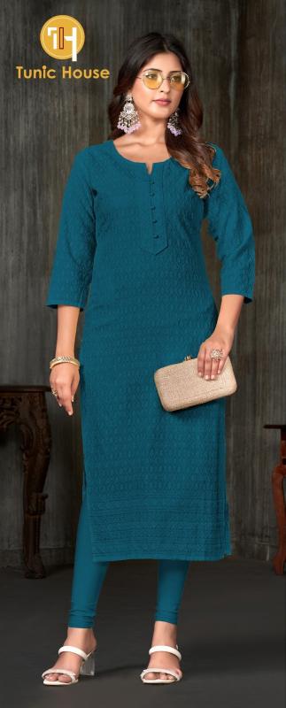 TUNIC HOUSE TESLA Blue Wholesale kurtis online Surat