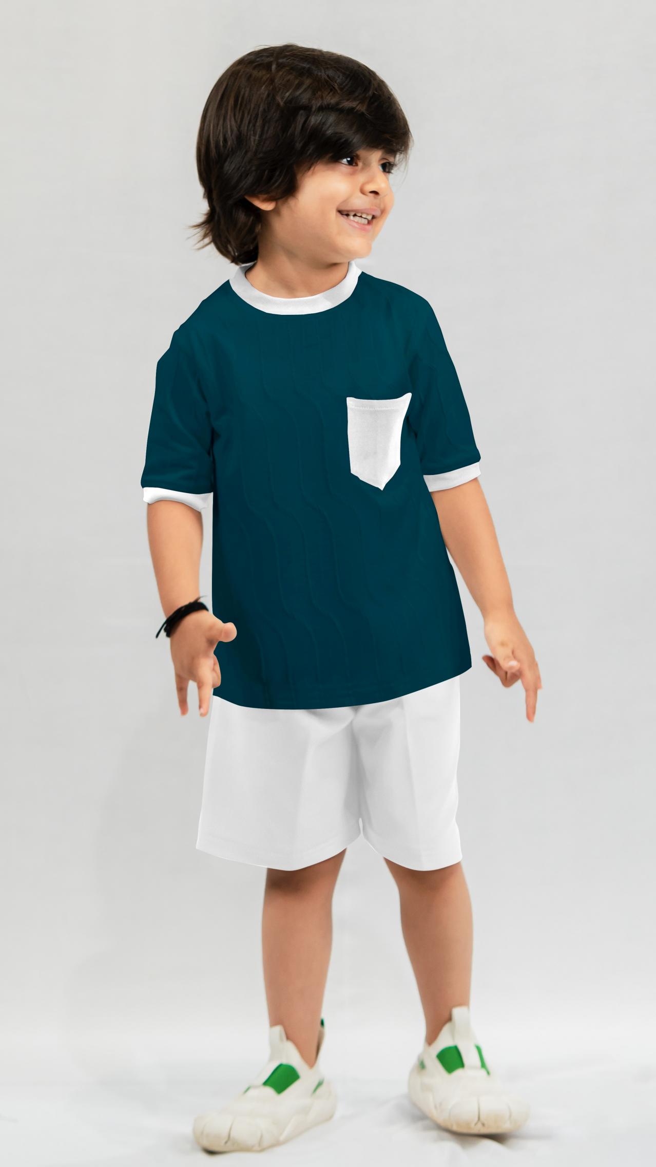 Ak Wave T Shirt With Short  Boys Wear Wholesale Catalog 