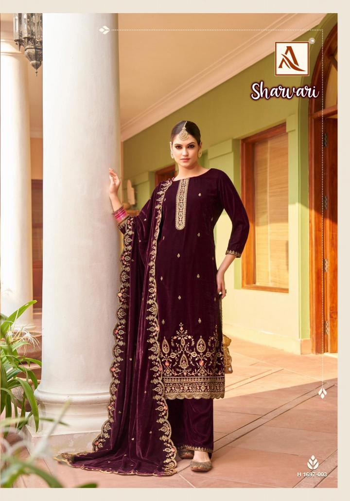 Alok Sharvar Velvet dress material shopping