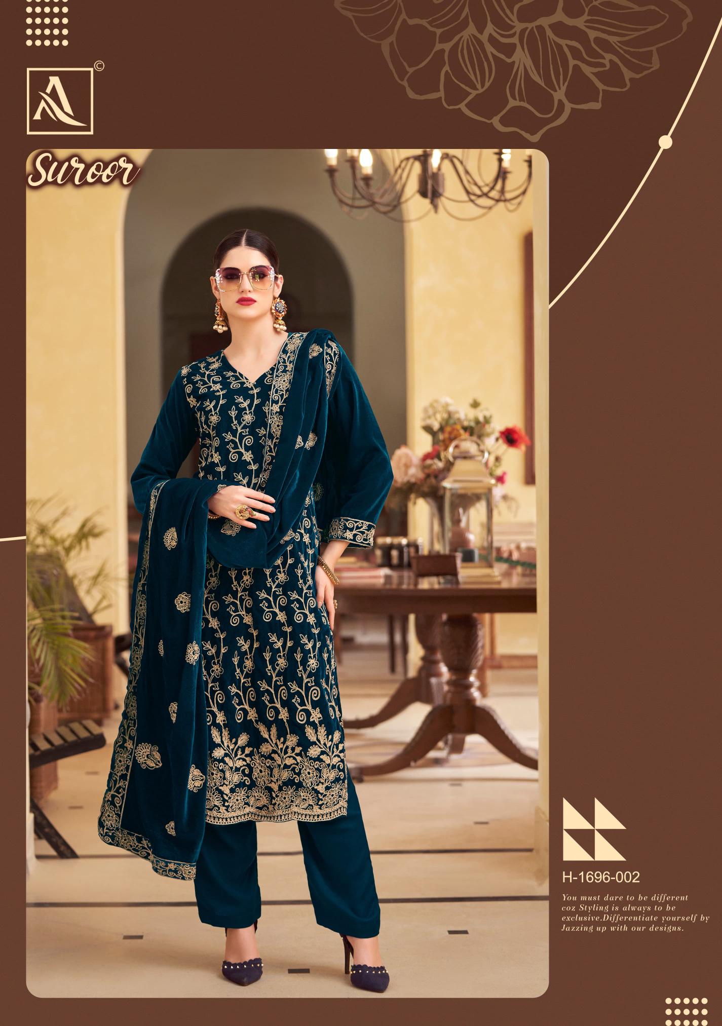 Alok Suit Suroor velvet dress material