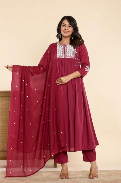 Anarkali Gown With Pant And Dupatta Vol 14 Wholesaler in surat