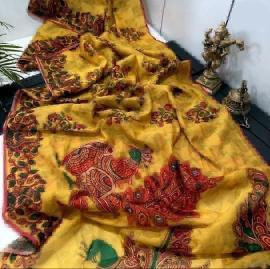 Art Riddhs linen printed saree design