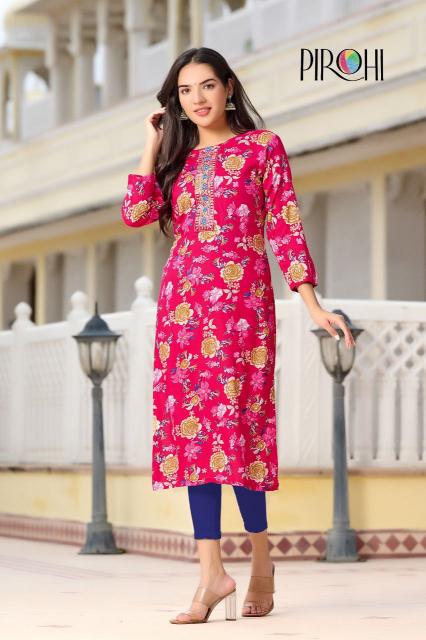 Art Riddhs rayon fabric kurtis wholesale