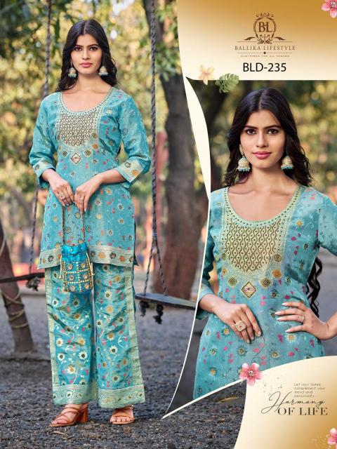 Ballika Lifestyle Stardust heavy handwork kurti distributer in surat