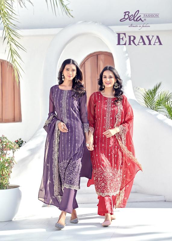 Bela Fashion Eraya unstitched suit fabric online