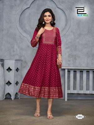 Blue Hills Womaniya Plus Vol 1 Anarkali kurti wholesaler in surat