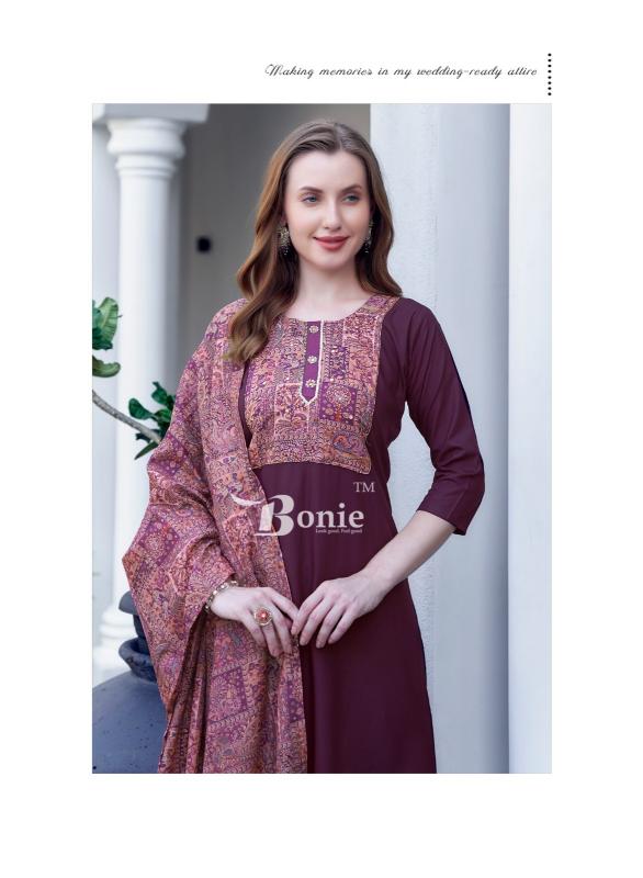 Bonie Divya Vol 1 Rayon kurti set wholesale price 