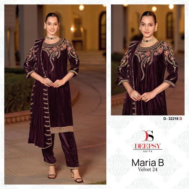 Deepsy Maria B Velevt 24 D- 32218 ABCD salwar kameez manufacturer