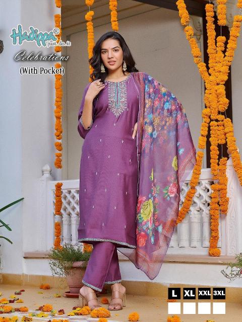 Hadippa Celebration Vol 1 cotton kurti pant set with dupatta wholesale