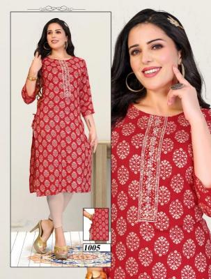 Jlf Beauty Gorgeous Vol 5  Foil Printed kurti manufacture in gujarat