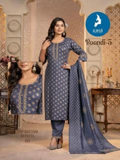 Kaya Boondi Vol 5  FOIL PRINTED KURTI MANUFACTURE IN SURAT