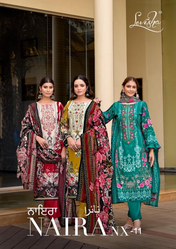 Levisha Naira Nx Vo-11 pakistani printed suits