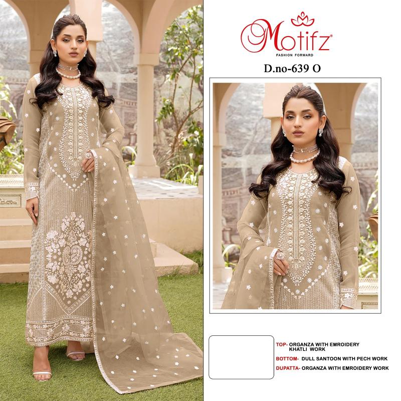 Motifz D. 639 Organza online pakistani suits shopping