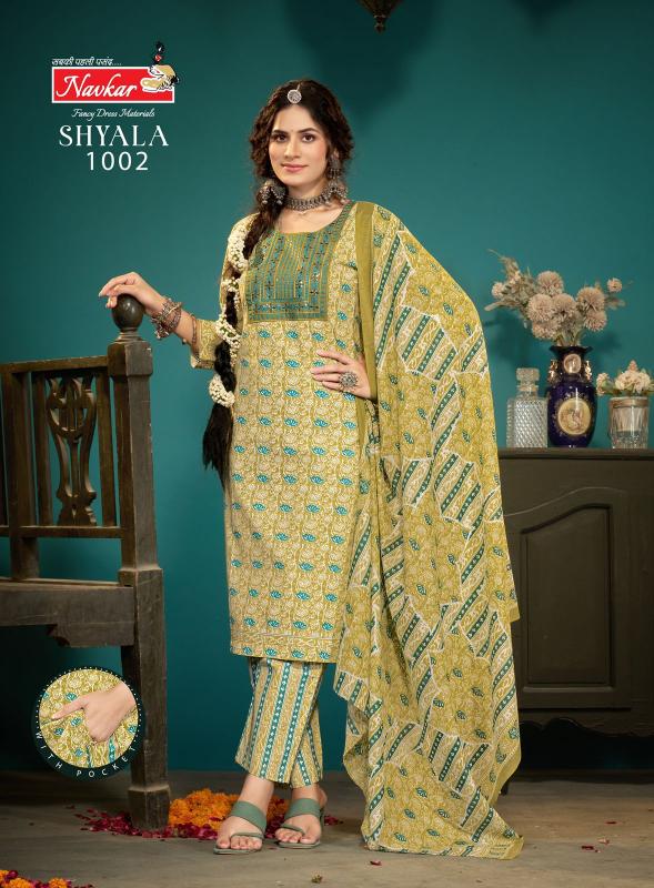 Navkar Shyala Vol 1 cotton kurti pant set wholesale