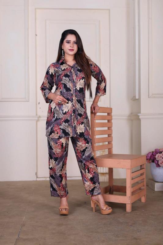 Printed Designer 2 pcs Co-Ord Set 