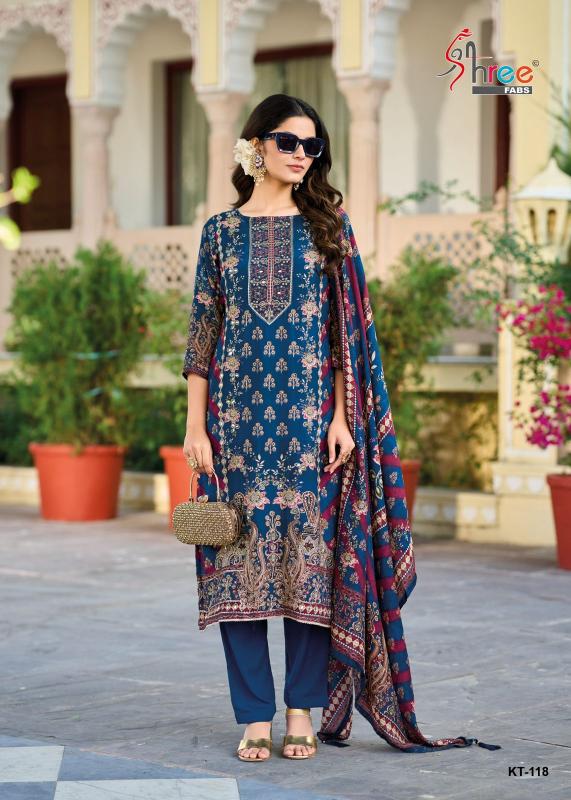 Shree Fab Kt 118 Printed suit material