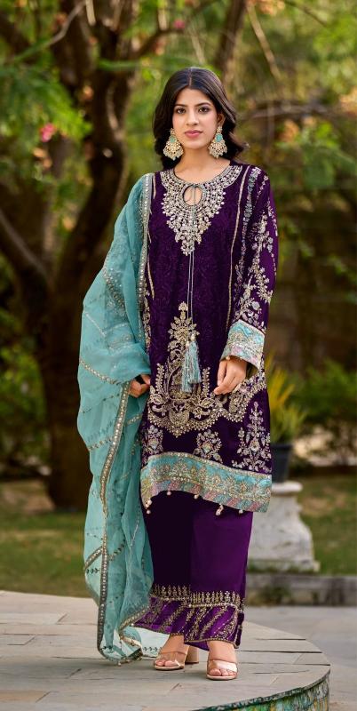 Shree R 1459 velvet pakistani suits for women