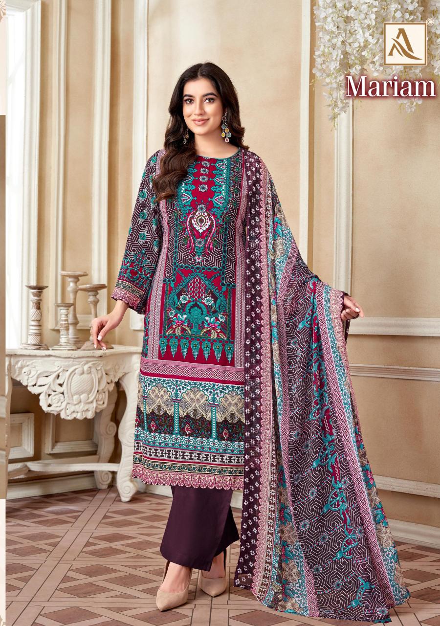 Alok Mariam Rayon Printed Swarovski Pakistani salwar suit manufacturer