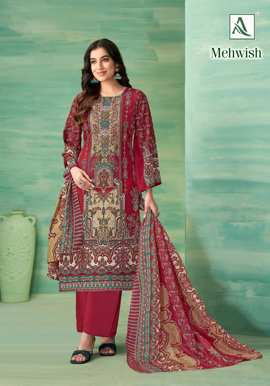 Alok suit Mehwish Cotton Printed salwar suit manufacturer in surat