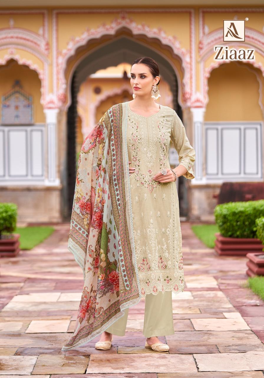 Alok Suit Ziaaz Pure Cambric Lawn pakistani salwar kameez suit