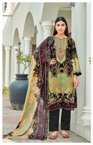 Alzohaib Az 1155 To 1157 Chiffon Dupatta Salwar kameez suppliers in Mumbai