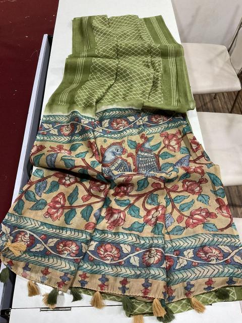 Art Riddhs Aadinath Linen Digital Printed saree suppliers in surat