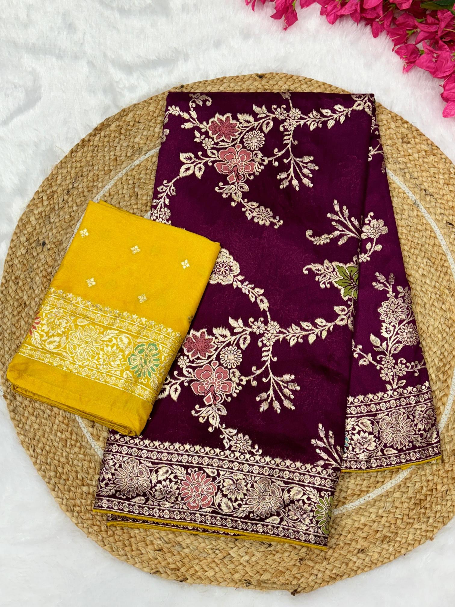 Art Riddhs Dola silk Minakari new saree collection in surat