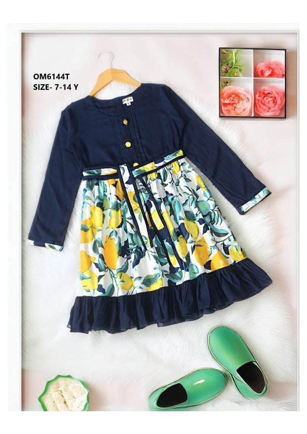 Bella Moda OM6100 Baby girl dress manufacturers in Surat