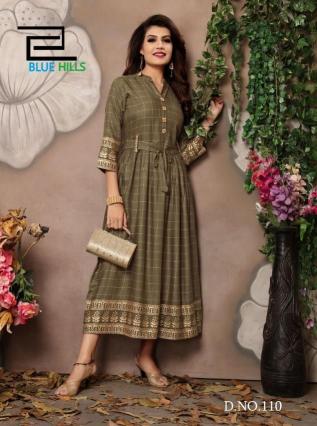 Blue Hills Walkway Vol 1 Rayon Printed Kurti Wholesale Price