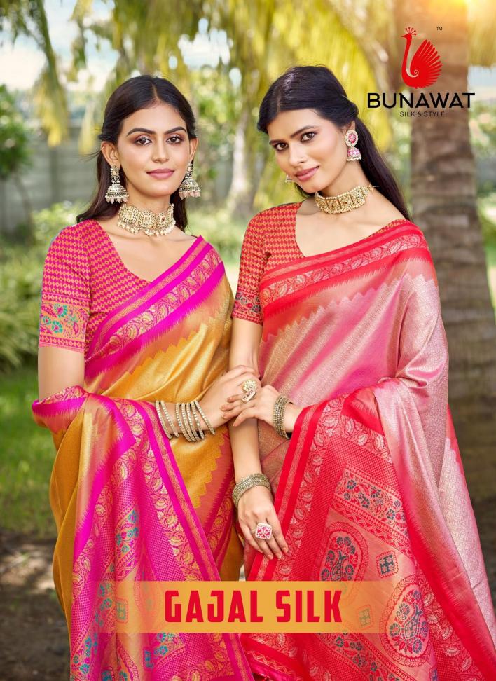 Bunawat Gajal Silk New Designer Traditional Wear Silk Sarees Collection